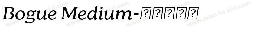 Bogue Medium字体转换